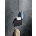 Modern Paslanmaz Metal Duş Rafı, Duş Düzenleyici, Banyo Rafı, Bayno Şampuanlık Siyah