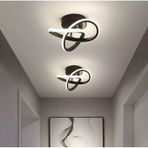 Modern Plafonyer Tavan Led Avize Koyu Kahve 2 Adet Set Ledli Avize Kahverengi