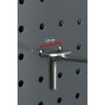 Modern Raf Delikli Fona 10 cm Ekonomik Kanca 20'li Paket