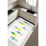 Modern Saksı Desenli Dijital Baskı Kaymaz Taban Mutfak Halısı H0029
