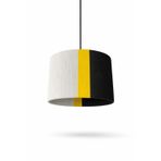 Modern Sarkıt Avize – 3 Renkli (Beyaz/Sarı/Siyah) Kumaş Abajur | Minimal Tavan Aydınlatma | Salon, Yemek Odası, Yatak Odası İçin Şık Pendant Lamp