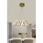 Modern Sarkıt Kıvrım Beyaz Işık Led Salon & Oturma Odası Avizesi