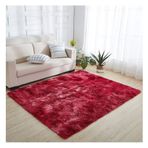 Modern Shaggy Batik Halı Yıkanabilir Uzun Tüylü Modern Yatak Odası Halıları Yemek Odası Yatak Odası Koridor ve Genç Odası için İdeal Pembe 1,80 x 200 cm