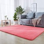 Modern Shaggy Halı 160 x 240 cm Açık Pembe Banyo Halıları Banyo için 8 Parça Halı Tutucu, Sert Zeminler için Kolay Bakım 151 Boyutta Mevcuttur Ev Dekoru için Üstün Kalite Alan Halısı