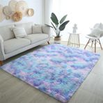 Modern Shaggy Halı Yumuşak ve Kabarık Kaymaz Halı Oturma Odası Yatak Odası Yemek Odası Koridor Pembe 120 x 200 cm