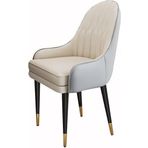 Modern Simplicity Mikro Fiber Deri Mutfak Yemek Sandalyeleri Yatak Odası Evlilik Odası Balkon Kanepe Tuvalet Masası Makyaj Sandalyesi Siyah ve Yeşil Beden K, Açık Gri+,Light Grey+beige-Size