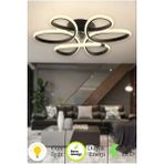 Modern Siyah LED Tavana Sıfır Plafonyer, Şık ve Işıltılı Aydınlatma