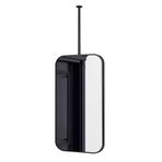 Modern Siyah Metal Çerçeve Banyo Vanity Duvara Monte Ayna Yuvarlak Köşeler Tavan Asılı Bom Ayna Otel Yatak Odası Dekoru için 40 cm x 60 cm