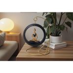 Modern Stil Askılı Sallanan Yoga Yapan Kadın Heykeli 18 cm Dekoratif Meditasyon Biblo Ev Ofis Süsü C