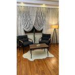Modern Style Home Modern Avcılar Balkon, Bahçe, Cafe - Metal Kanepe Koltuk Takımı – 2 Tekli + Sehpa