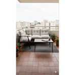 Modern Style Home MODERN Papatya Köşe Takımı, Mutfak, Balkon Köşe Takımı, Metal Kanepe, Koltuk Takımı, Açık Gri