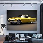 Modern tablo Antika Araba Sanatı Kanvas; Araba Duvar Sanatı; Ford Mustang Kanvas; Motivasyonel Poster