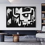 Modern tablo Büyük Soyut Duvar Sanatı Graffiti; Amerikan Reprodüksiyon Tablosu; Kanvas Duvar Sanatı; Poster Baskı