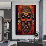 Modern tablo Kabile Maskesi Afrikalı Sanatı Çerçeveli Poster; Afrika Maskesi; Afrika Duvar Sanatı; Afrikalı Ameri