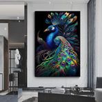 Modern tablo Kanvas Sanat Eseri Ekstra Büyük Tavuskuşu Tablosu, Duvar Sanatı, Hayvan Posteri, Hayvan Kanvas