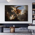 Modern tablo Koruyucu Melek Ve Bebek Kanvas; Klasik Poster