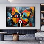 Modern tablo Pablo Picasso Stili Soyut Kelebek Kanvas Tablosu