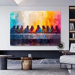 Modern tablo Son Akşam Yemeği Kanvas; Dini Duvar Dekoru; İsa Mural Tablo; Ekstra Büyük