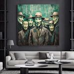 Modern tablo V For Vendetta Kanvas Tablo – Trend Poster – Modern Duvar Dekoru