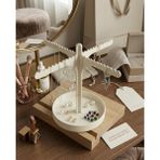 Modern Takı Ağacı - Dekoratif Kolye, Küpe ve Bileklik Düzenleyici Stand -Beyaz - #