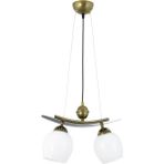 Modern Tarz Kayık Model Metal Camlı Sarkıt Avize - Beyaz, Şık ve Şık Aydınlatma - Ahşap - Beyaz - Seçenek 1