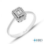 Modern Tasarım 0.19 ct Baget Pırlanta Yüzük