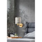 Modern Tasarım Kristal Taşlı Duvar Aplik 1 Adet Elektrikle Çalışır Eskitme Gold Gövde Gold