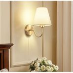 Modern Tasarım Pilli Aplik Gold Sarı Ledli Tak Çalıştır Krem Şapkalı Duvar Led Aplik Harika Görsel Gold