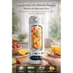 Modern Tasarımlı Hızlı Şarj Özellikli Kişisel Blender Yüksek Devirli 12 Bıçaklı Kablosuz Mini Blender Vitaminleri Koruyan Güçlü Performans