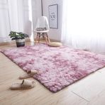 Modern ve Yumuşak Uzun Tüylü Halı 130 x 220 cm Büyük ve Kabarık Halı, Oturma Odası, Yatak Odası ve Banyo için Kolay Temizlenir (Haki)
