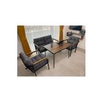 Modern Venus Balkon, Bahce, Cafe - Metal Kanepe Koltuk Takimi - 2 1 1 Masa