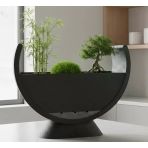 Modern Yarım Ay Tasarım Bonsai Saksısı - Dekoratif Zen Bahçesi Ve Çiçeklik