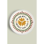Modern Yazılı Tasarım - You Are Not Late Duvar Saati - 35cm - Önü Camlı Beyaz Kasa, JH0036S35BKP