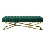 Modern Yeşil Yatak Tezgahı - Yatak Odası ve Montaj Odası için Basit Osmanlı Kanepesi Şık Checkroom Oturma Odası Oturma Odası 150 x 40 x 40 cm Giyim Mağazası veya Ev Kullanımı için İdeal
