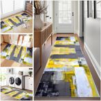 Modern Yıkanabilir Kaymaz Mutfak Yolluğu Halı 50 x 250 cm Kısa Tüylü Uzun Kilim Oturma Odası Yatak Odası Çamaşır Odası Giriş Yolu için