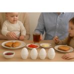Modern Yumurtalık, 4'lü Set, Plastik (Beyaz)