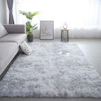 Modern Yumuşak Kabarık Dikdörtgen Halı Oturma Odası Yatak Odası için Kaymaz Yıkanabilir Yüksek Kazık Alan Halı 60x200 cm Dayanıklı ve Şık Mavi Mor Halı