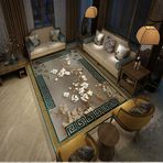 Modern Yumuşak Peluş Halılar Çin Tarzı Kuşlar Çiçek Dalı Ev Dekoru Vurgulu Halı (180 x 280 cm)