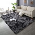 Modern Yumuşak Shaggy Halı Oturma Odası Yatak Odası için Kaymaz Kabarık Alan Kilim Gökkuşağı Renk Büyük Uzun Peluş Halı Çocuk Odası için 80x120 cm