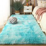Modern Yumuşak Yıkanabilir Kaymaz Alan Halısı Oturma Odası için Koyu Gri 90 x 350 cm Uzun Tüylü Halı Kaymaz Alt