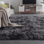Modern Yumuşak Yıkanabilir Yün Uzun Tüylü Halı Oturma Odası Yatak Odası Çocuk Odası Beyaz Yatak Halısı 200x300 cm