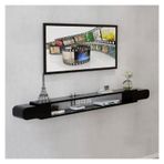 Modern Yüzer TV Sehpası Duvara Monte - 55/63/70,8 İnç Açık Depolama Raflı Konsol Yerden Tasarruflu Tasarım Dekoratif Çağdaş Medya Depolama Beyaz (180 x 16 x 24 cm)