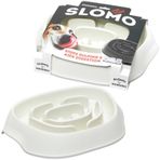 Moderna 950 ml ( Beyaz ) Slomo Orta ve Büyük Irk Köpek Yavaş Yeme Mama Kabı