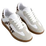Moderna Kadın Sneaker, Bağcıklı Günlük Spor Ayakkabı, Termo Taban, Pad'li İç Taban, 3 cm Topuk, Konforlu Yürüyüş (Beyaz, EU Ayakkabı Beden Sistemi, Yetişkin, Kadın, Sayısal, Orta, 39)