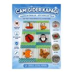 Modernica 3 Adet Dekoratif Cam Gider Kapağı Banyo Süsü