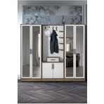 Moderniya Mobilya Loft 4 Kapaklı Aynalı Portmanto