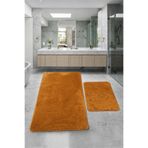 Modernsoft Relax Hardal Büyük Boy (80x150 + 50x80 cm) 2'li Banyo Halısı Banyo Paspası Seti Kaymaz Tabanlı