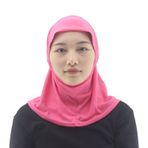 Modest Beauty Müslüman Mini Tesettür Eşarp İslami Tek Parça Kadın Spor Başörtüsü, Gül Kırmızısı, Tek Beden