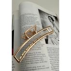 Modex Altın Rengi Metal Dikdörgen Mandal Toka (11cm)