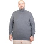 ModeXL Büyük Beden Erkek Balıkçı Yaka Kazak K.grı Günlük Stil Rahat Kullanım - 7XL - Gri